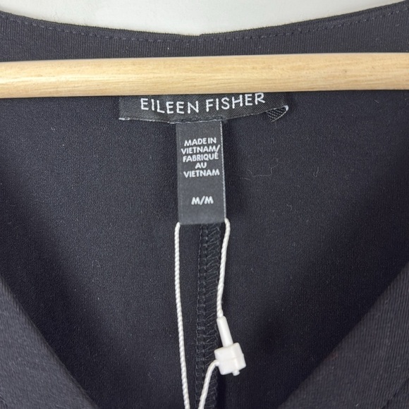 Eileen Fisher Fine Jersey Wide-Leg Jumpsuit Black NEW - Picture 8 of 12